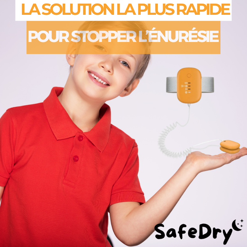 SafeDry™ – L’alarme anti-énurésie qui aide votre enfant à passer des nuits sèches